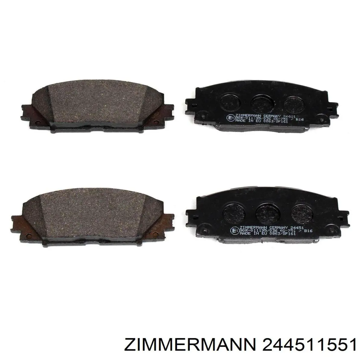 Колодки Zimmermann 244511551 цена, от 36.29 USD