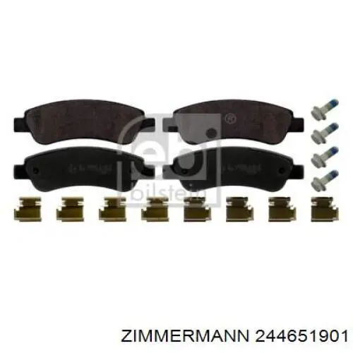 Задние тормозные колодки 244651901 Zimmermann