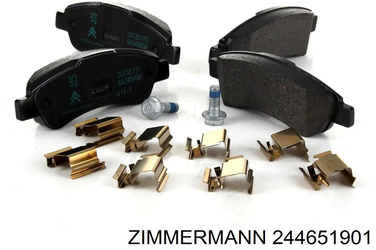 Задние дисковые колодки Zimmermann 244651901