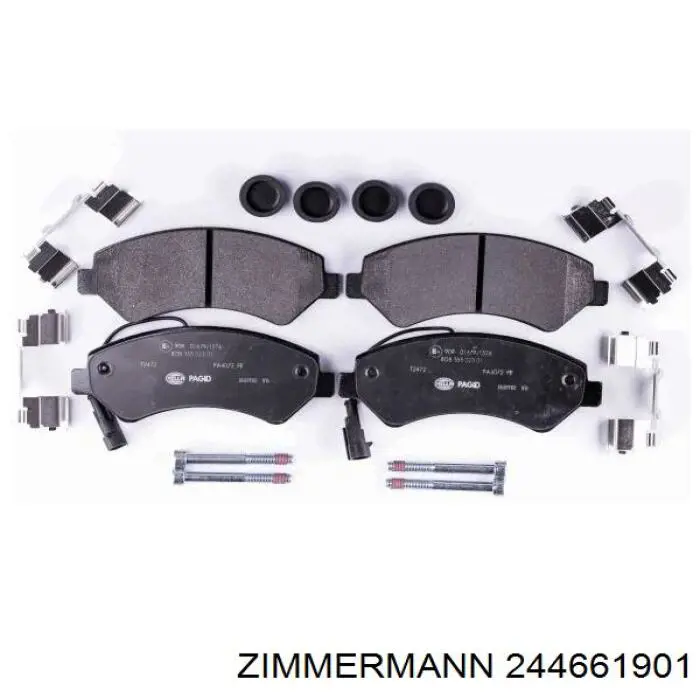 Купить 244661901 Zimmermann Колодки тормозные