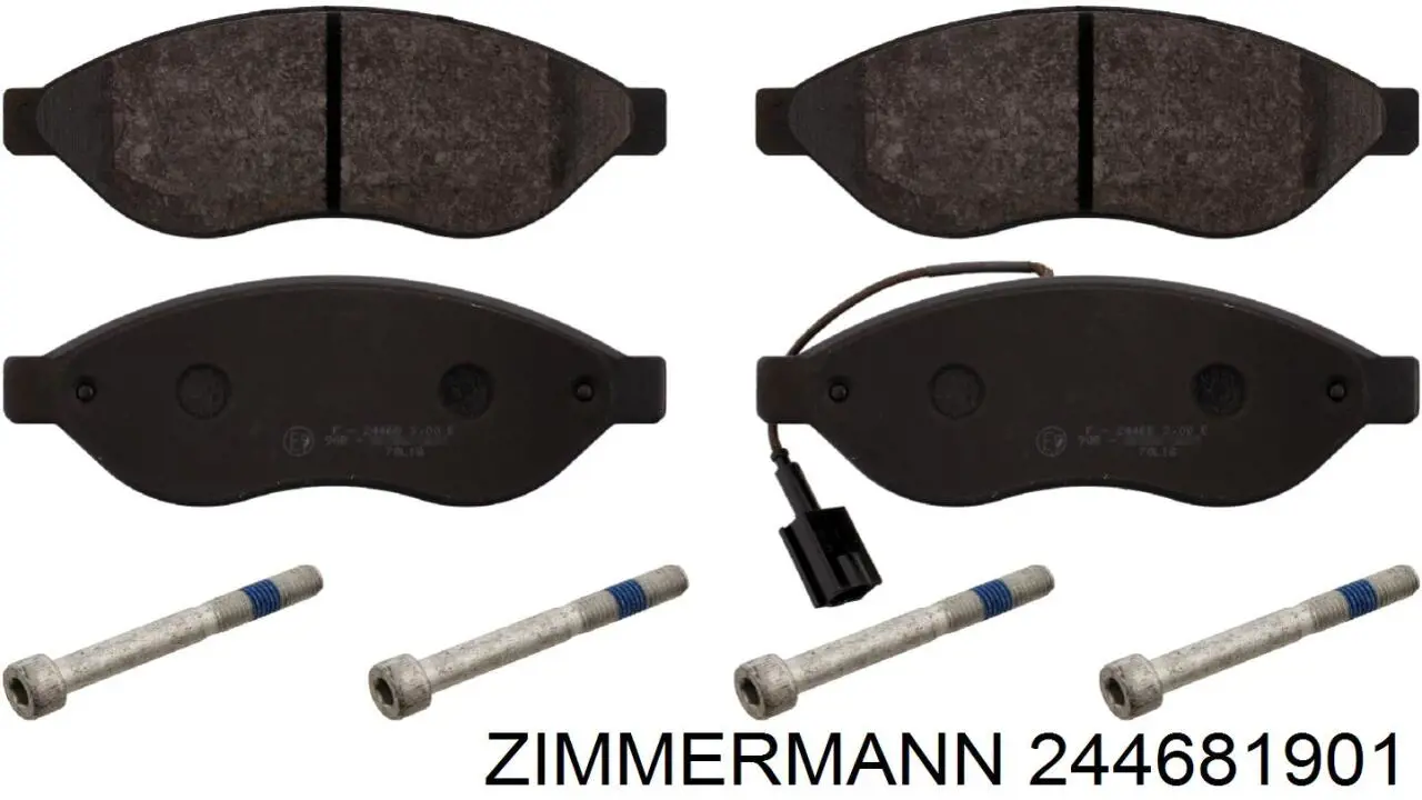 Передние тормозные колодки 244681901 Zimmermann
