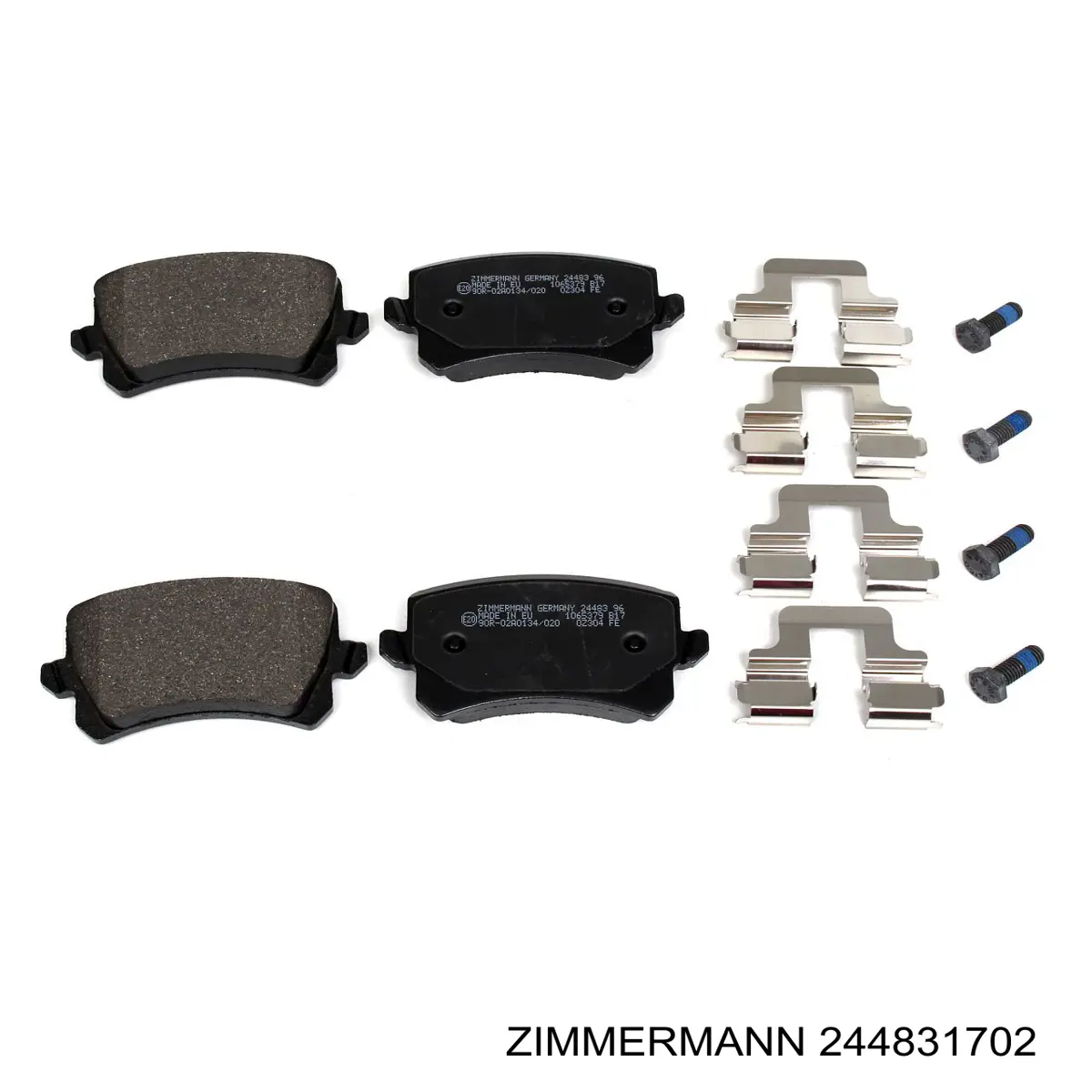 244831702 Zimmermann Колодки тормозные дисковые комплект