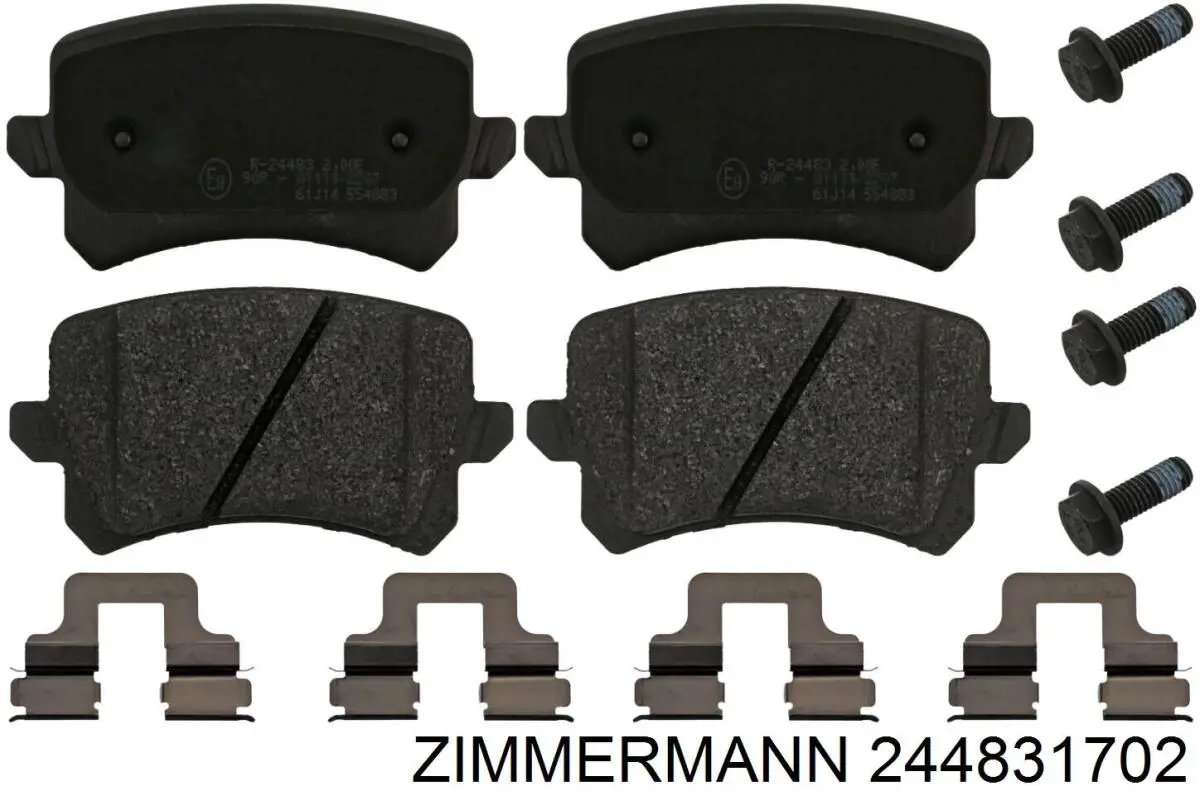 Задние дисковые колодки Zimmermann 244831702