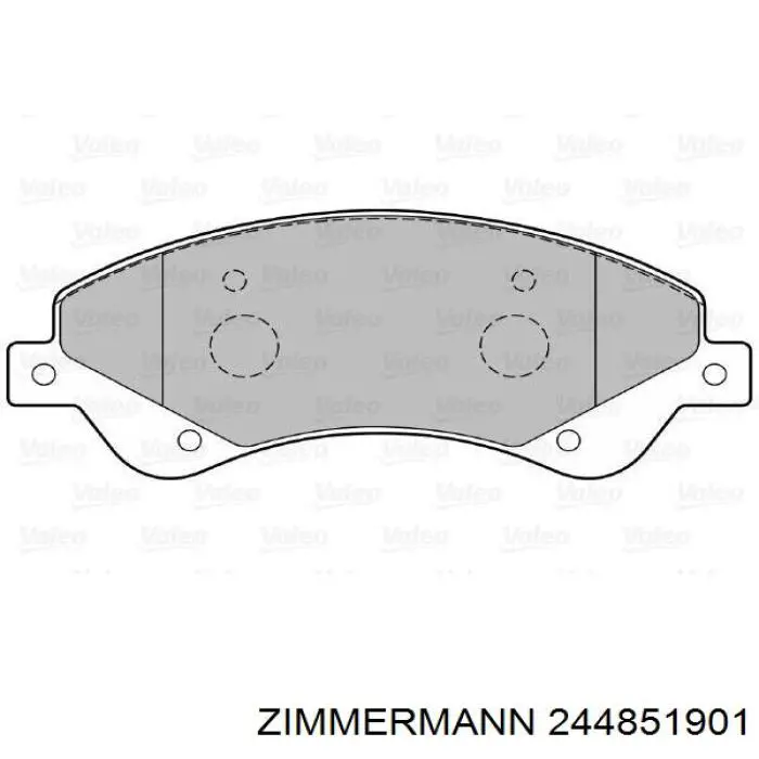 Передние тормозные колодки 244851901 Zimmermann