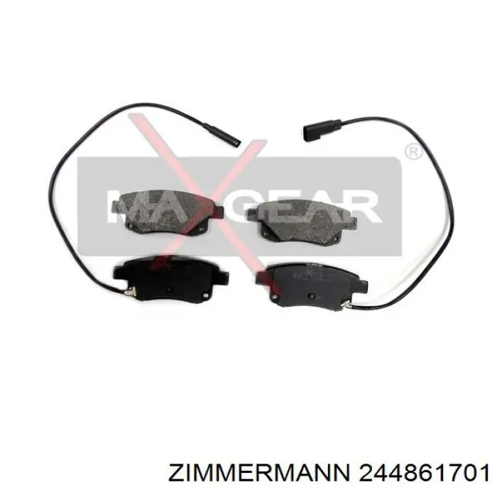 Задние тормозные колодки 244861701 Zimmermann