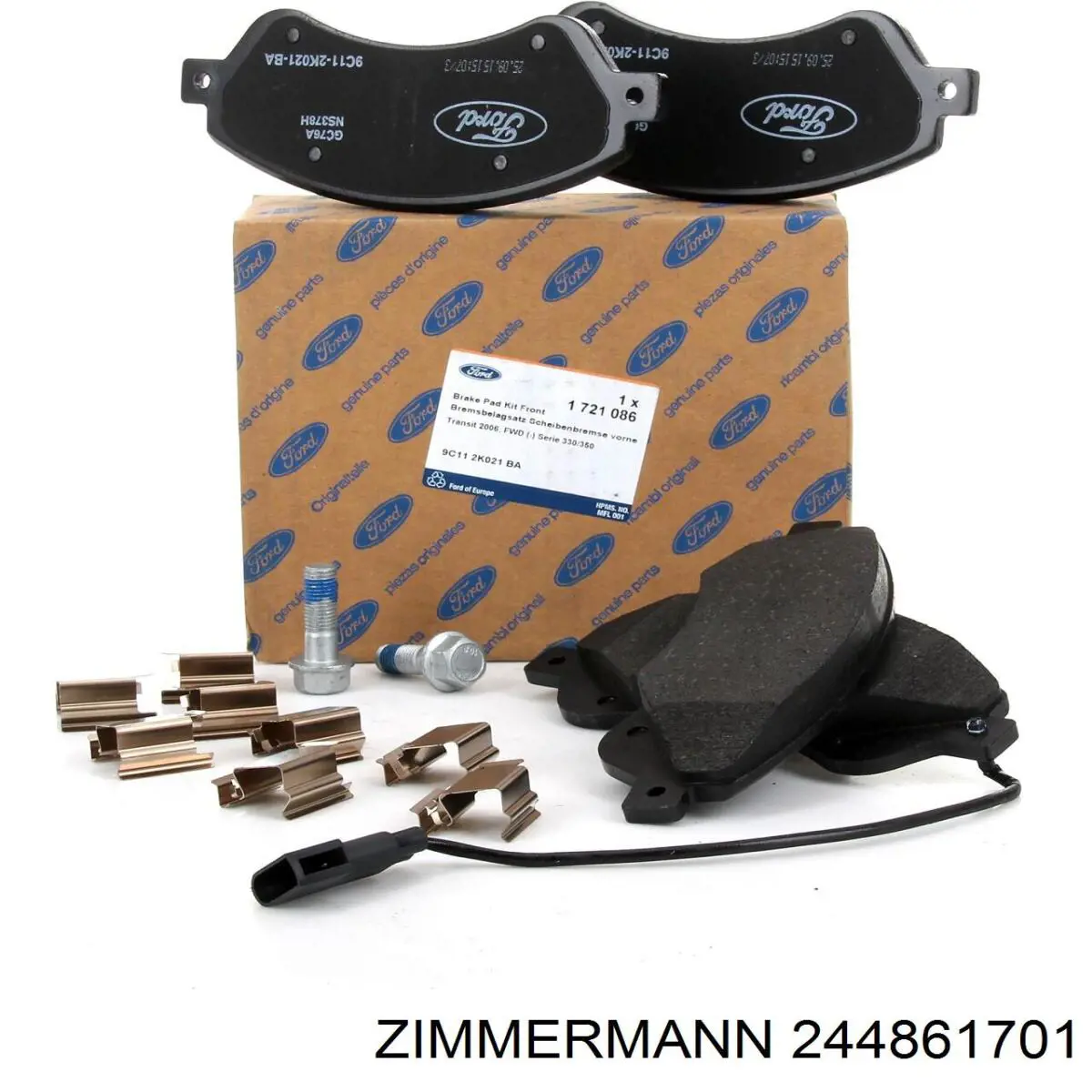 Купить 244861701 Zimmermann Колодки тормозные задние, дисковые
