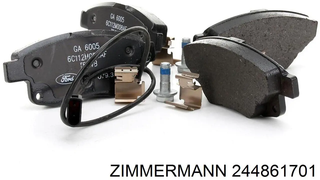 Колодки дисковые  Zimmermann 244861701 цена, от 21.93 USD