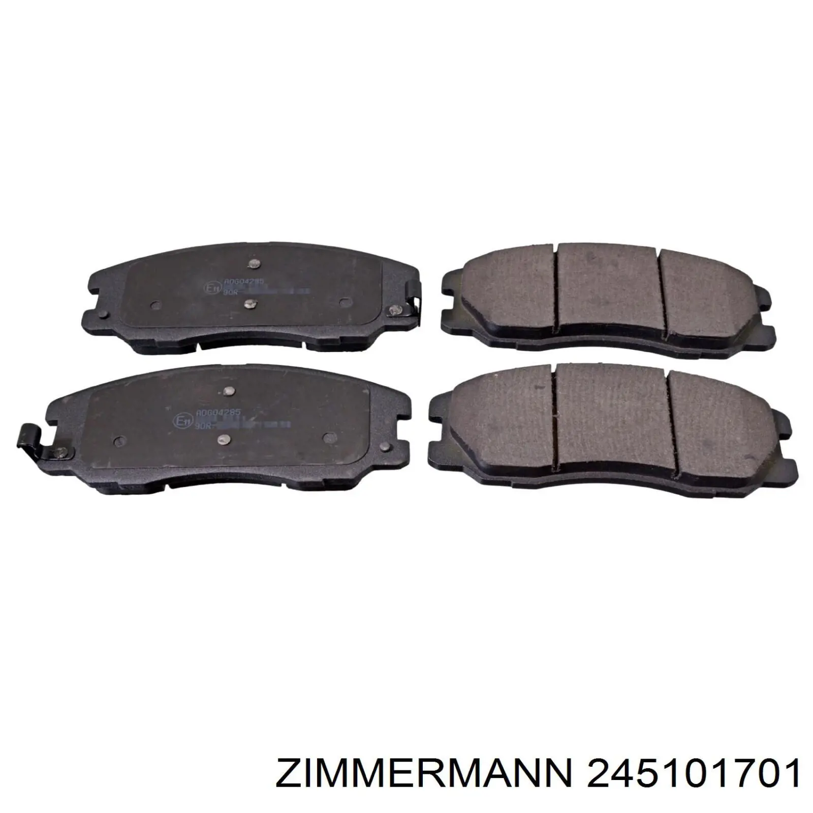Передние тормозные колодки 245101701 Zimmermann