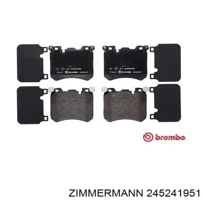 Передние тормозные колодки 245241951 Zimmermann