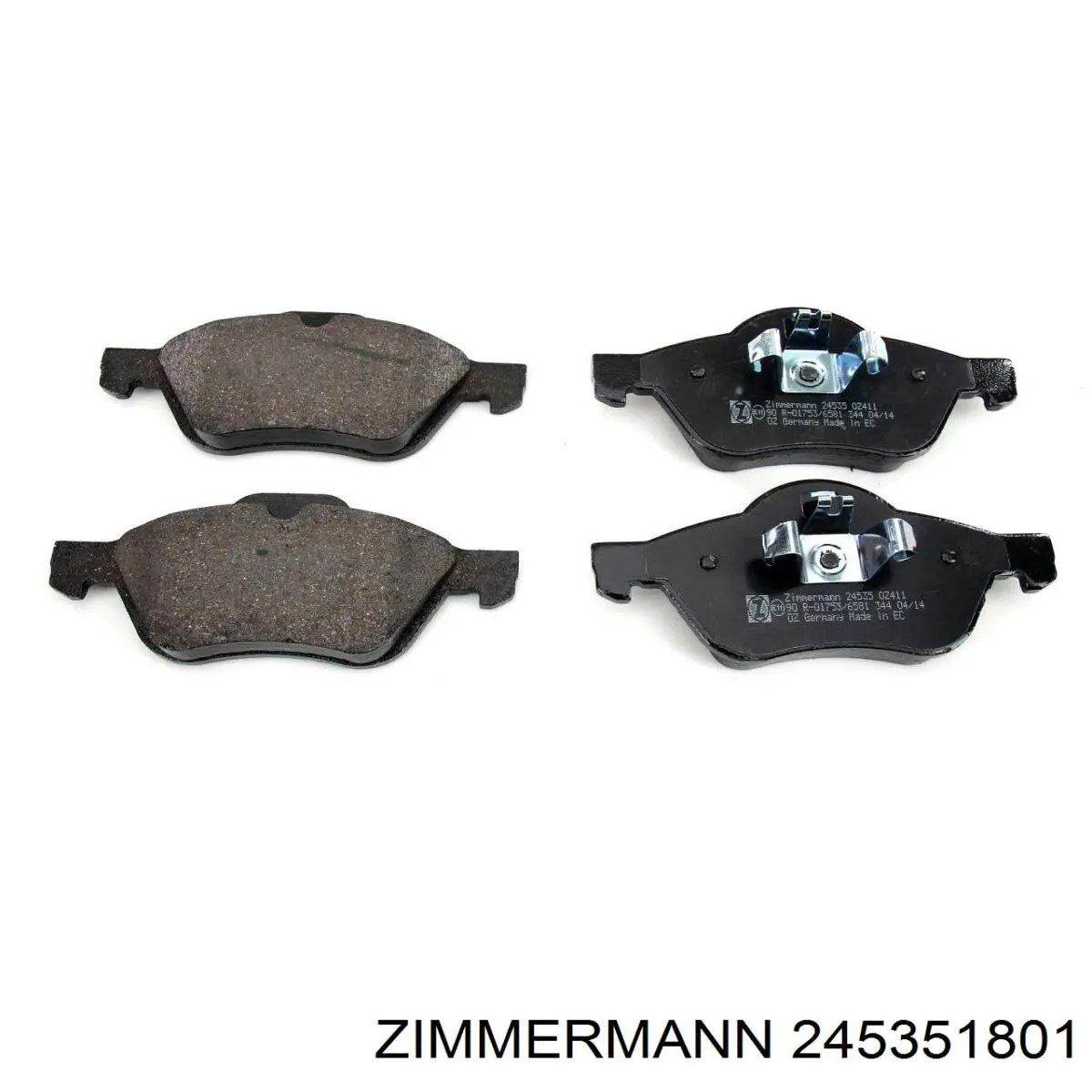 Купить 245351801 Zimmermann Колодки тормозные