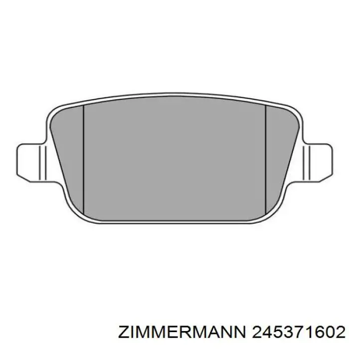 Колодки дисковые  Zimmermann 245371602 цена, от 32.53 USD