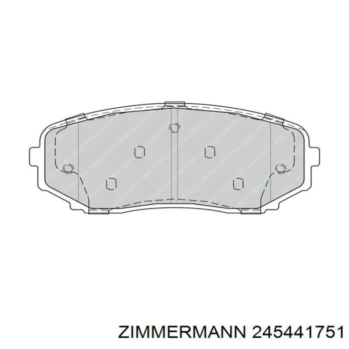Купить 245441751 Zimmermann Колодки тормозные