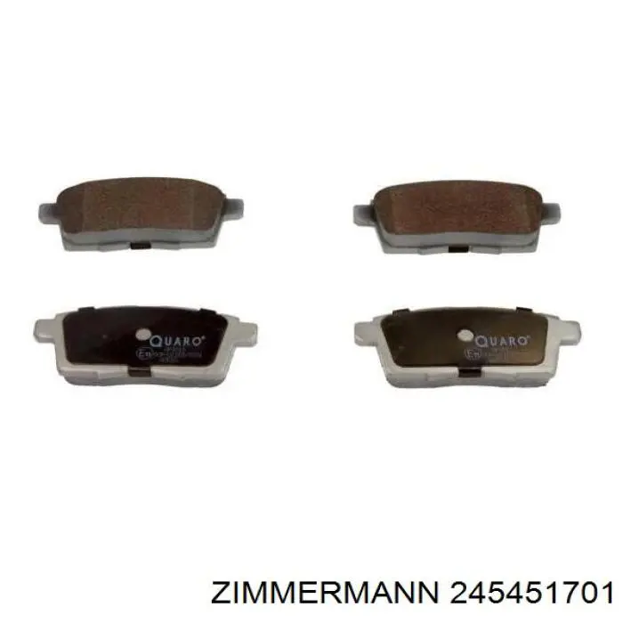 Купить 245451701 Zimmermann Колодки тормозные