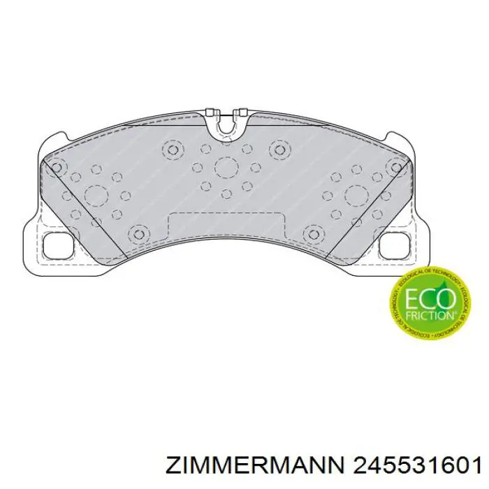 Тормозные колодки Zimmermann 245531601