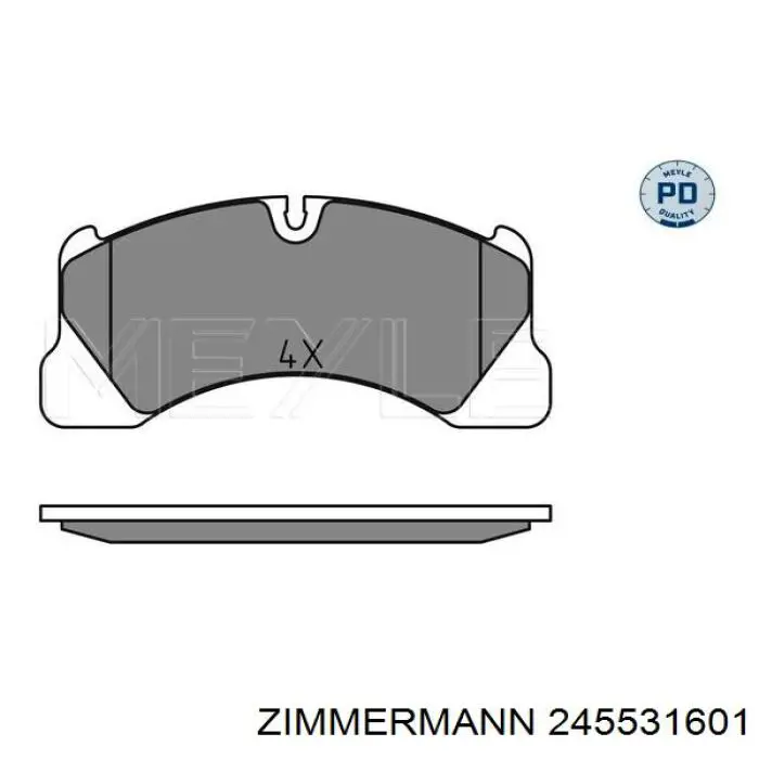 Колодки Zimmermann 245531601 цена, от 122.00 USD