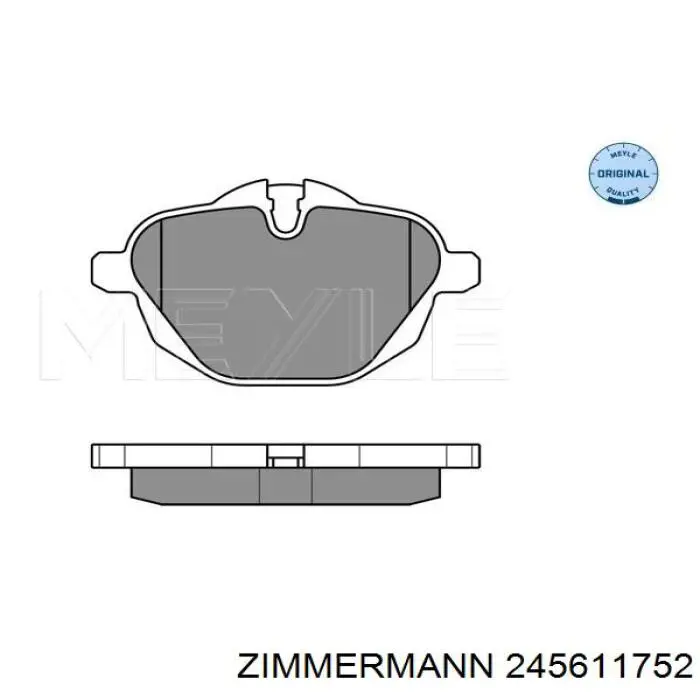Задние тормозные колодки 245611752 Zimmermann