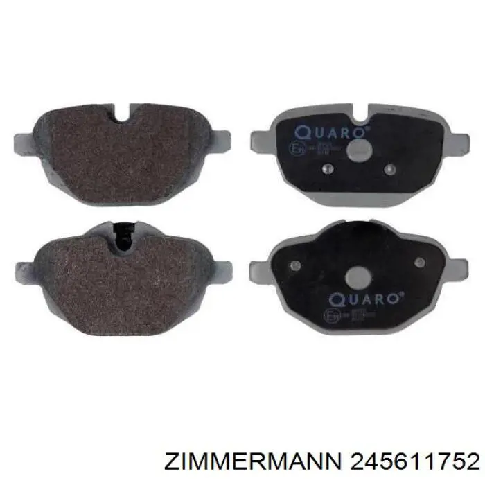 Купить 245611752 Zimmermann Колодки тормозные задние, дисковые