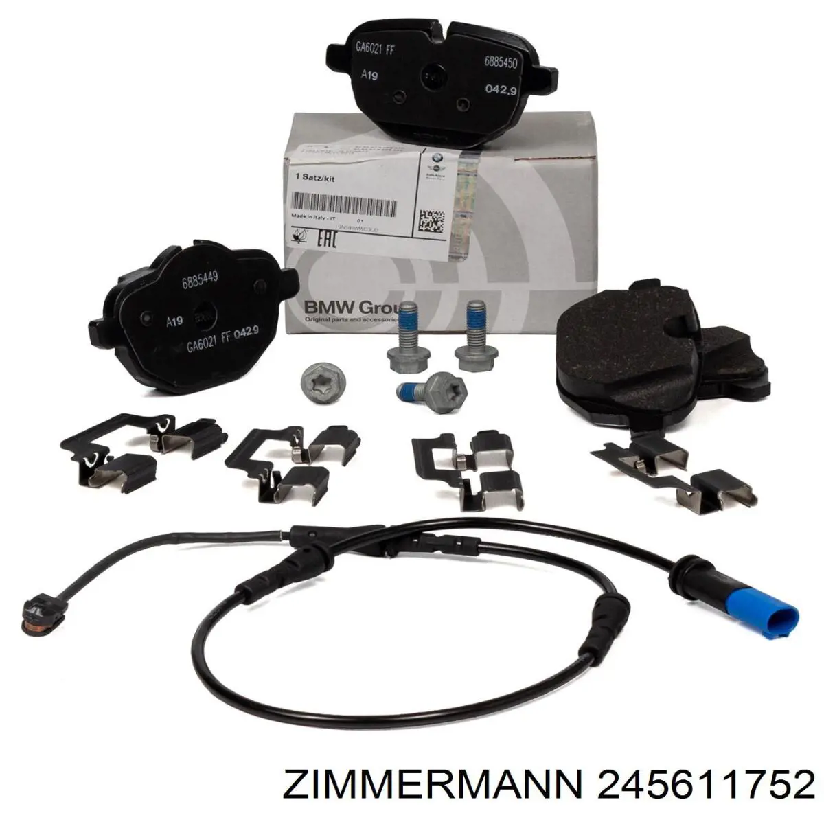 Задние дисковые колодки Zimmermann 245611752