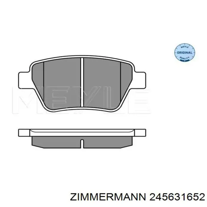 Задние дисковые колодки Zimmermann 245631652