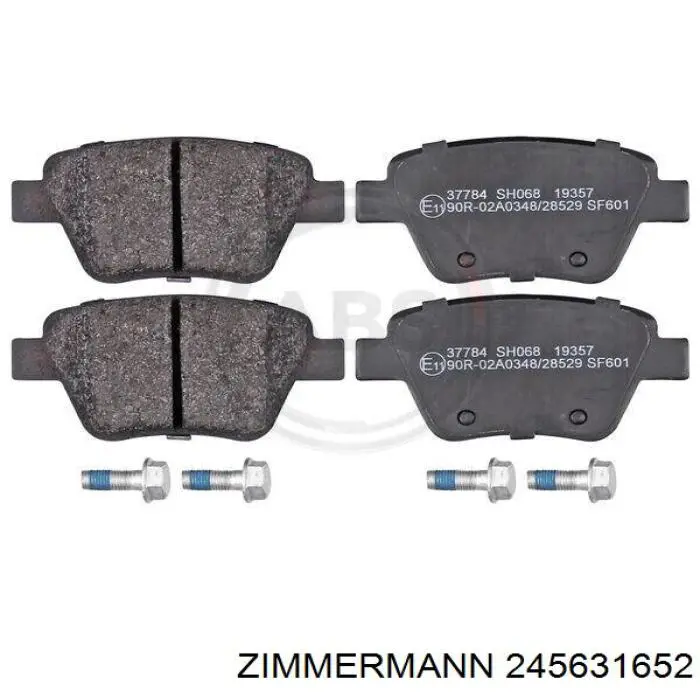 Колодки дисковые  Zimmermann 245631652 цена, от 36.65 USD