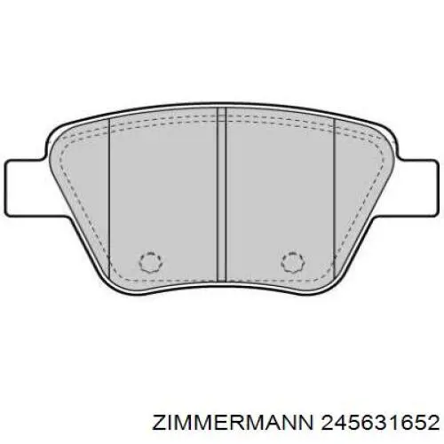 Колодки дисковые  Zimmermann 245631652 цена, от 36.65 USD