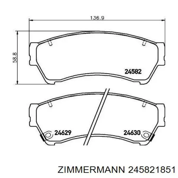 Колодки Zimmermann 245821851 цена, от 34.94 USD