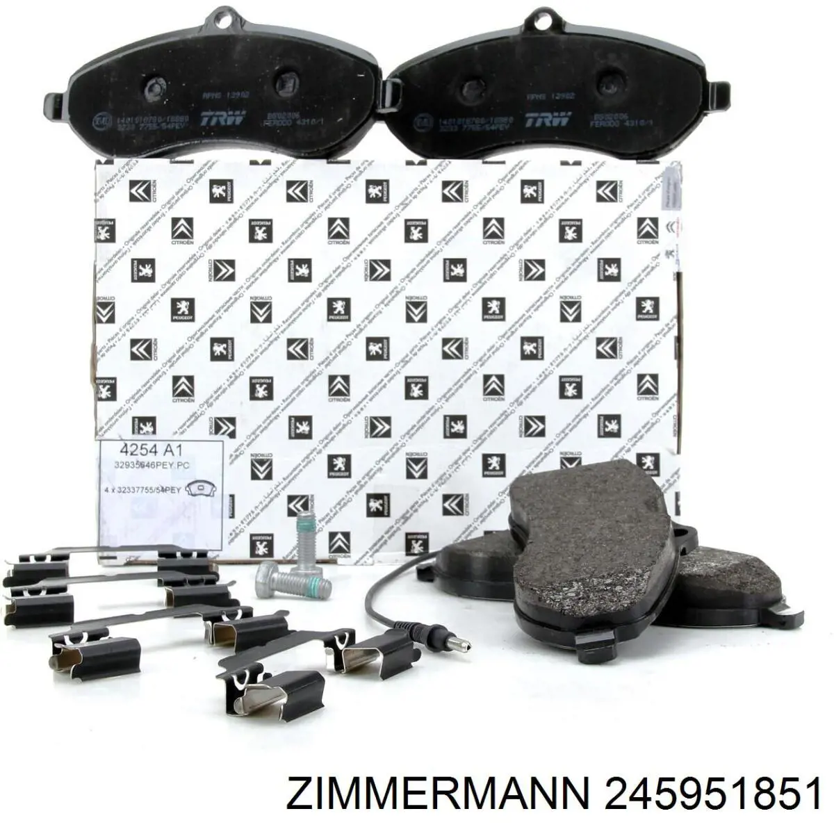 Передние тормозные колодки 245951851 Zimmermann
