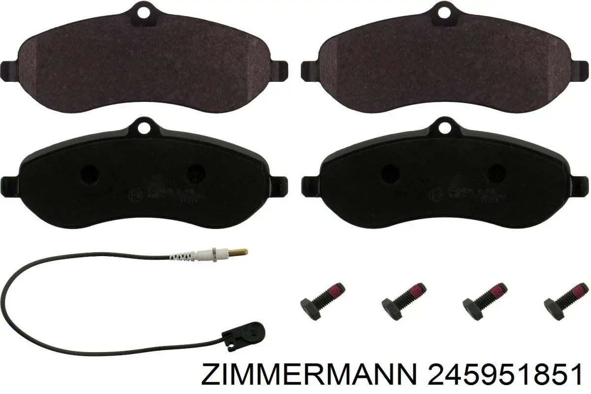 Купить 245951851 Zimmermann Колодки тормозные