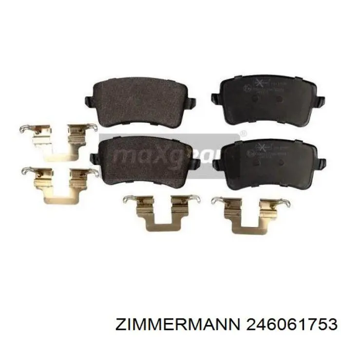 Колодки дисковые  Zimmermann 246061753 цена, от 48.40 USD