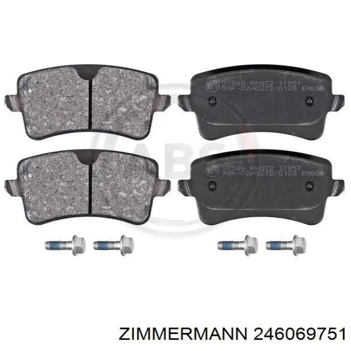 Задние тормозные колодки 246069751 Zimmermann