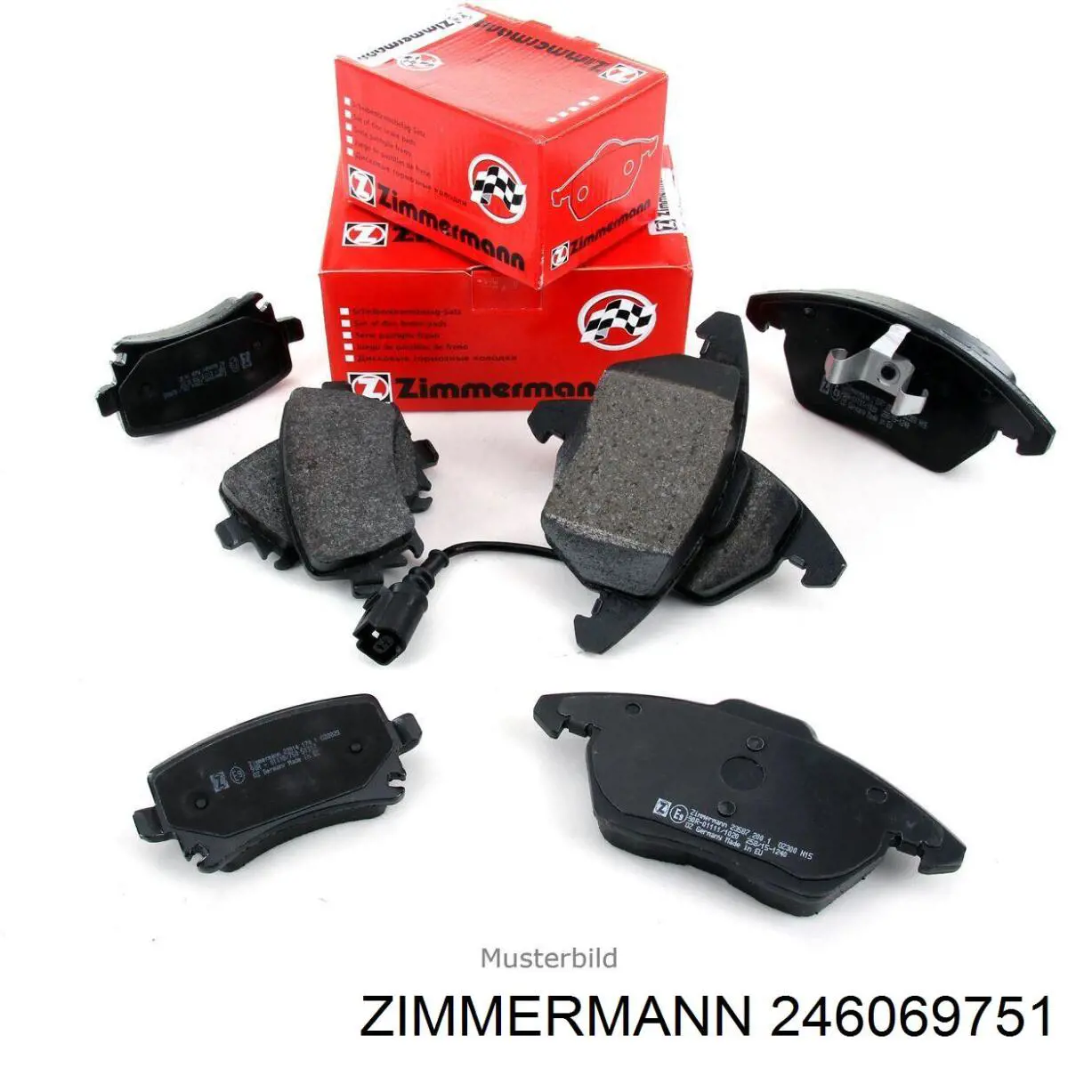 Колодки дисковые  Zimmermann 246069751 цена, от 42.88 USD