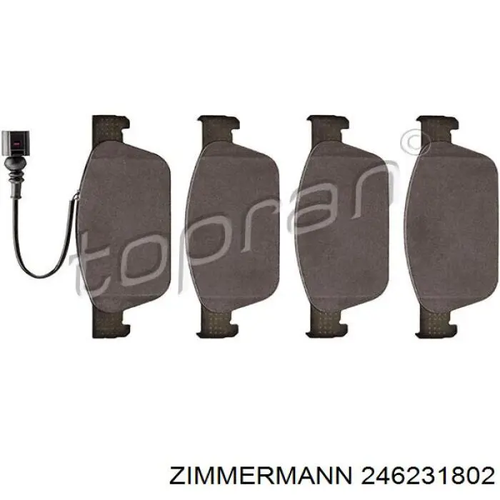 Передние тормозные колодки 246231802 Zimmermann
