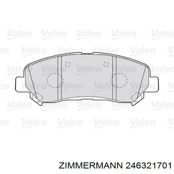 Тормозные колодки Zimmermann 246321701