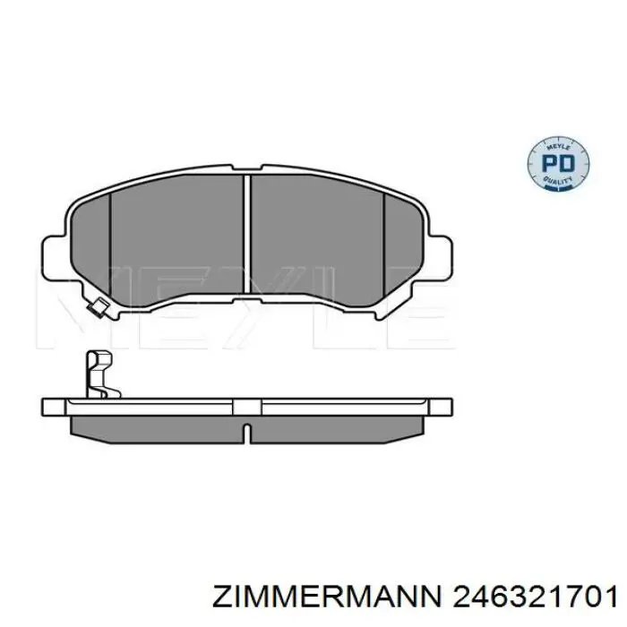 246321701 Zimmermann Колодки передние