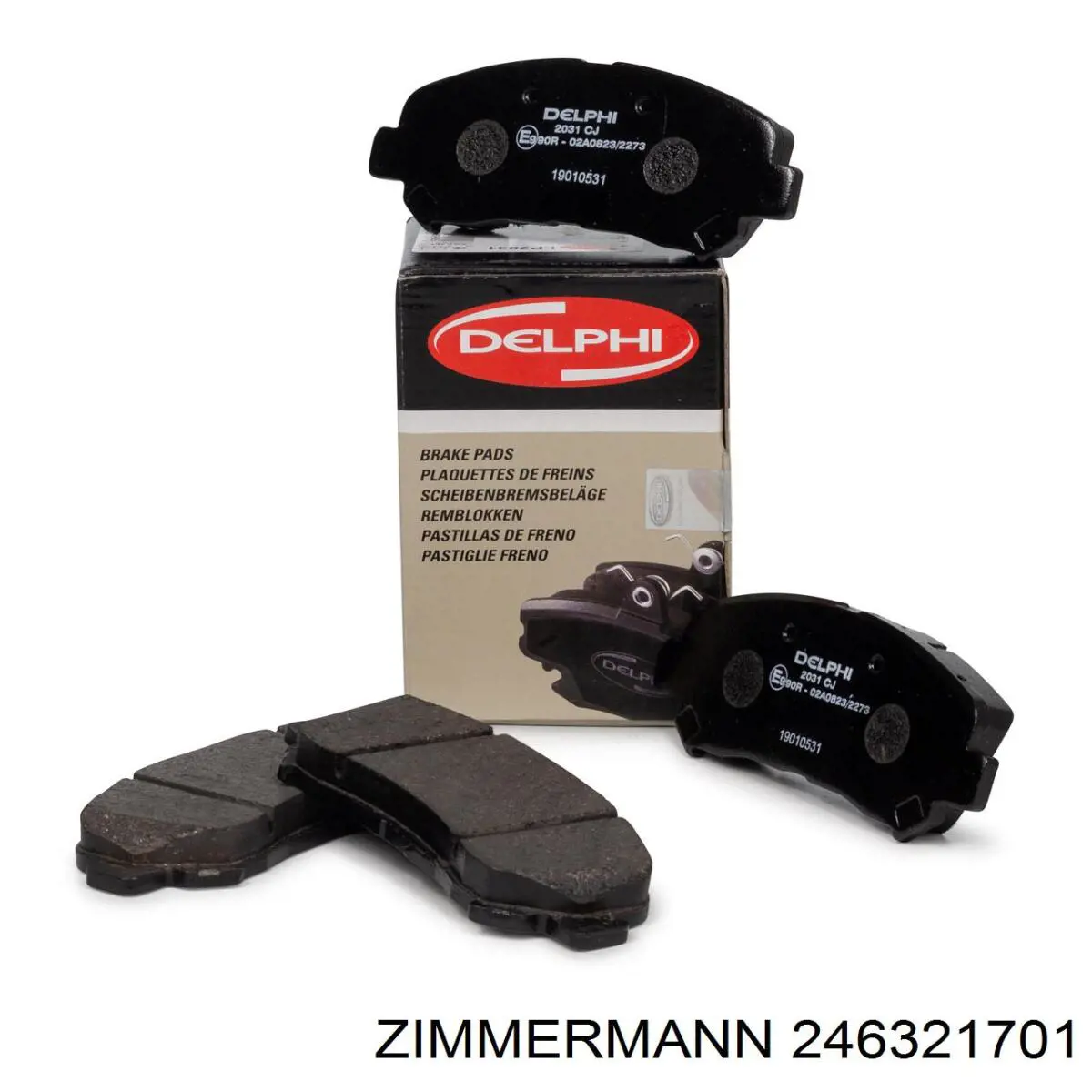 Передние тормозные колодки 246321701 Zimmermann