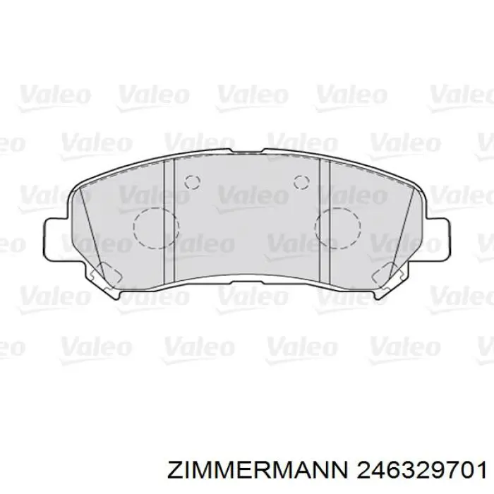 Передние тормозные колодки 246329701 Zimmermann