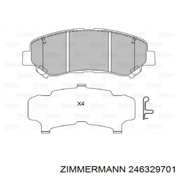Тормозные колодки Zimmermann 246329701