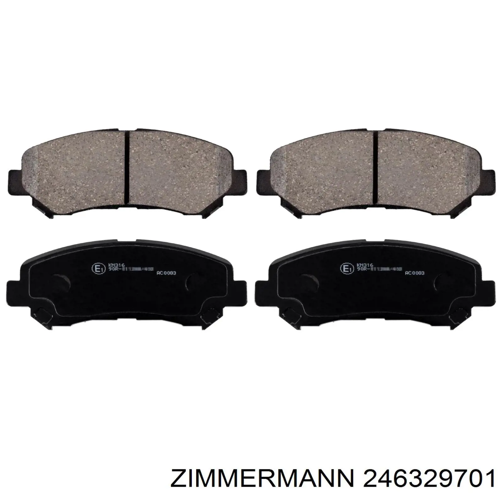 246329701 Zimmermann Колодки передние