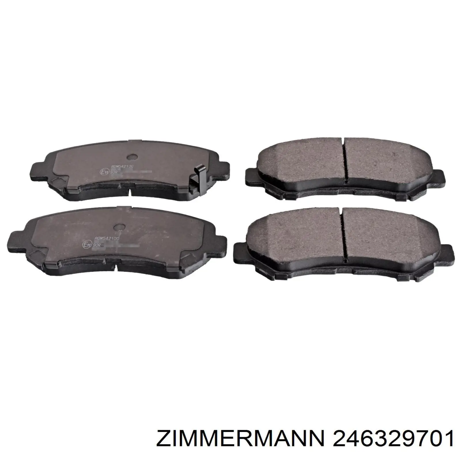 Купить 246329701 Zimmermann Колодки тормозные