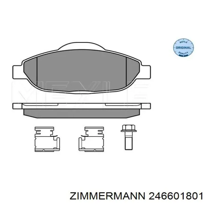 Купить 246601801 Zimmermann Колодки тормозные