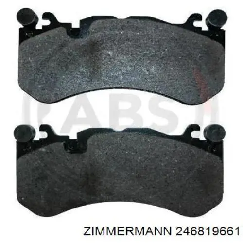 Купить 246819661 Zimmermann Колодки тормозные