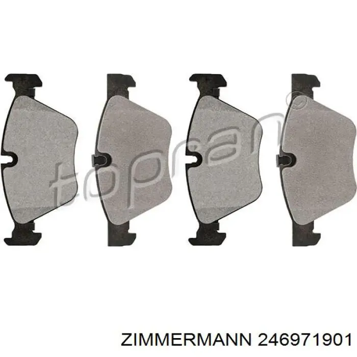 Купить 246971901 Zimmermann Колодки тормозные