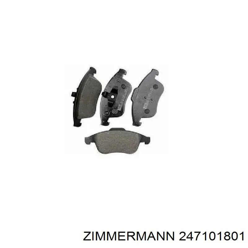 247101801 Zimmermann Колодки передние