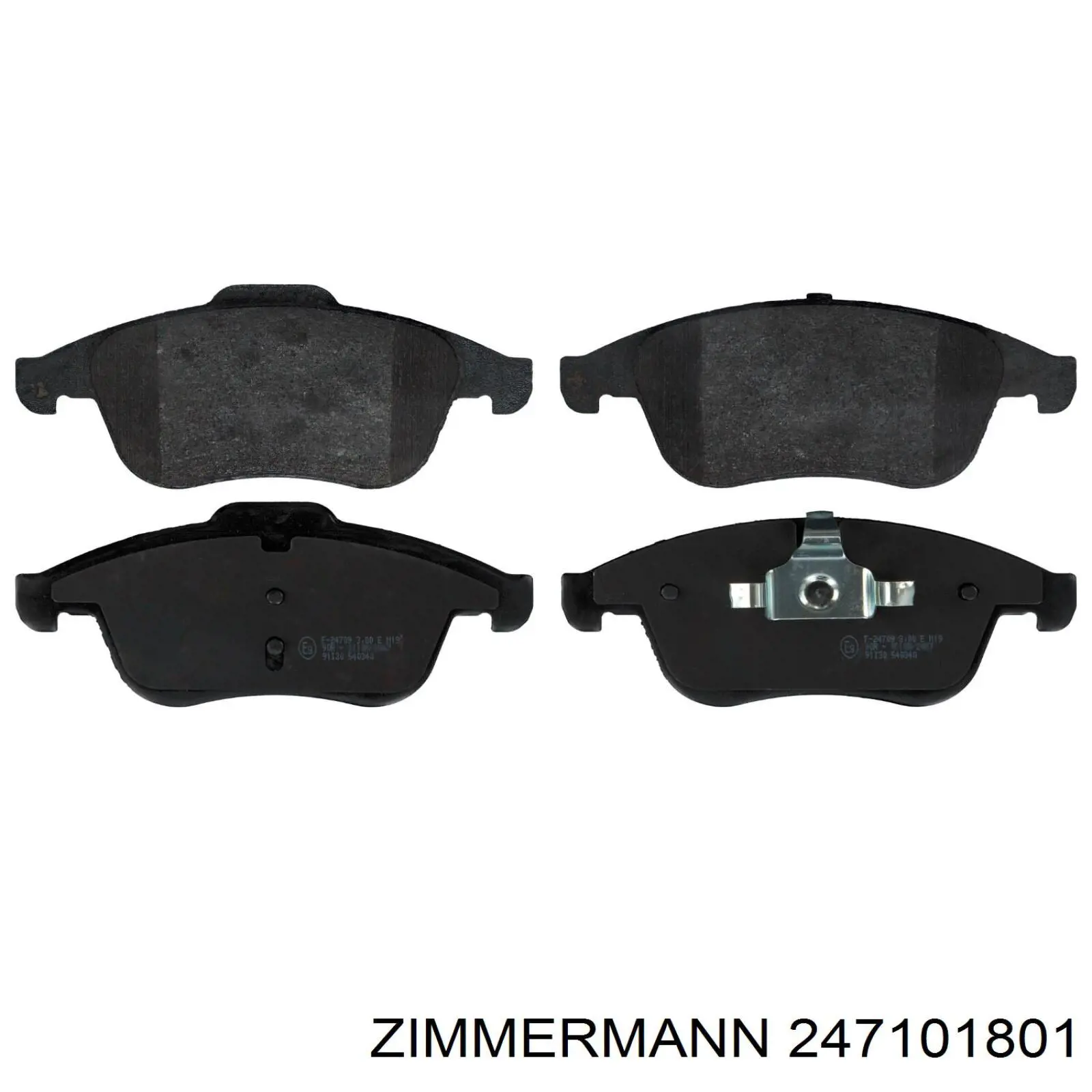 Колодки Zimmermann 247101801 цена, от 61.83 USD