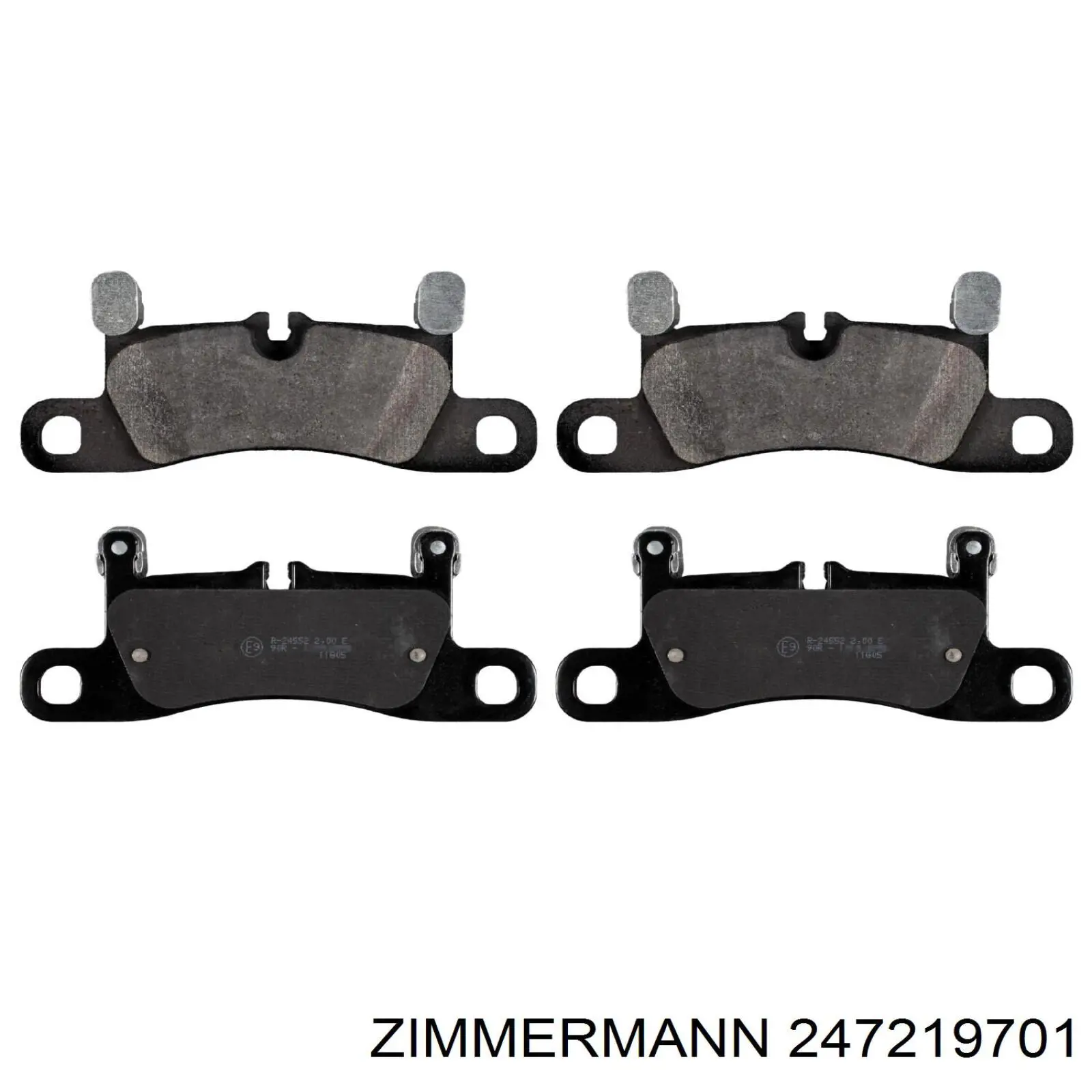 Колодки дисковые  Zimmermann 247219701 цена, от 128.35 USD