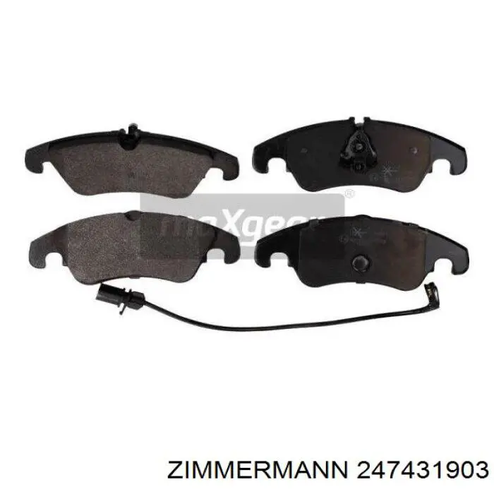 Передние тормозные колодки 247431903 Zimmermann
