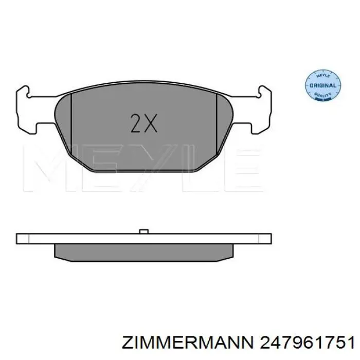 Тормозные колодки Zimmermann 247961751