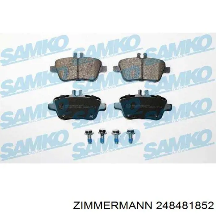 Задние дисковые колодки Zimmermann 248481852