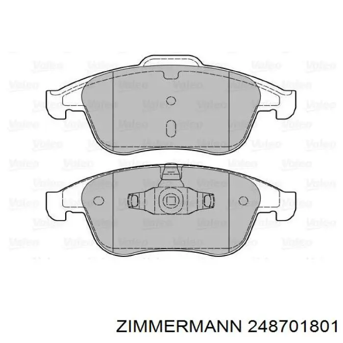 Колодки Zimmermann 248701801 цена, от 34.20 USD