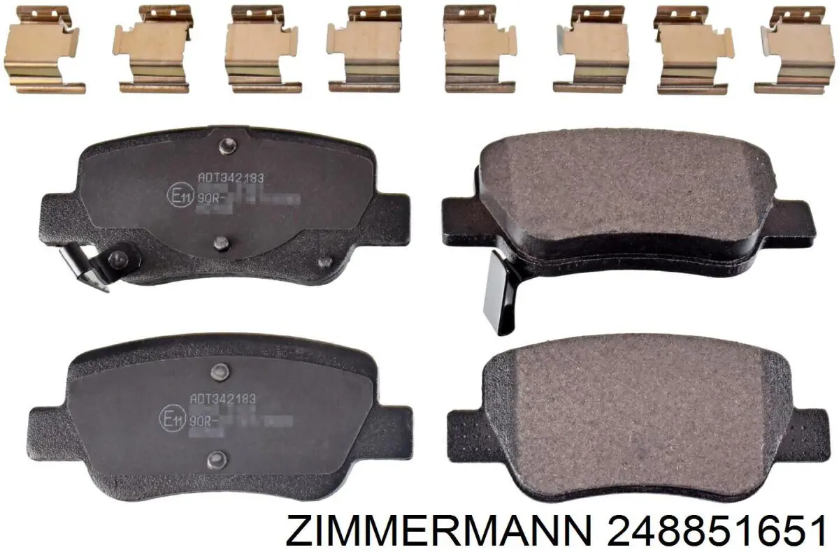 Колодки дисковые  Zimmermann 248851651 цена, от 27.10 USD